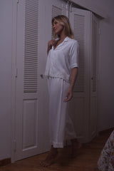 Magnolia Cropped Pyjama Top